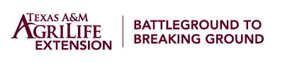 TAMU AgriLife Extension Battleground to Breaking Ground logo